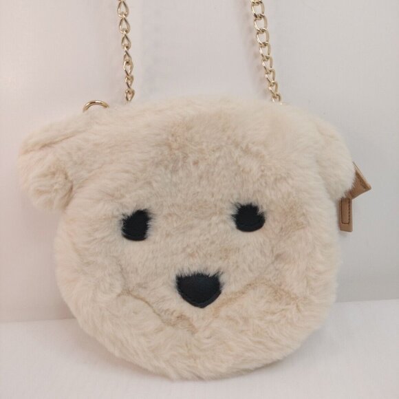 Deb & Dave Cute Bear Cross Body Shoulder Bag Faux Fur 9"X8"1/5 - Picture 1 of 13